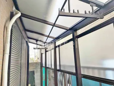 １階テラス屋根 （雨除け） YKKAP ソラリアF フラット屋根 スタンダード 壁付