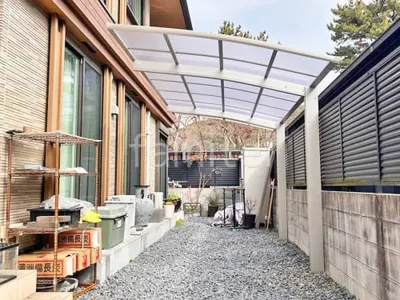 カーポート プライスポート 1台用(単棟) R型アール屋根