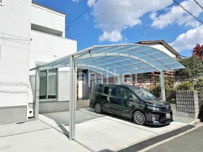 カーポート２台(ワイド) ツイン YKKAP アリュース アール屋根