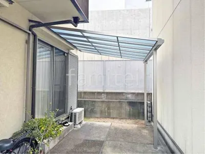 １階テラス屋根 （雨除け） YKKAP ソラリアF フラット屋根 スタンダード 壁付