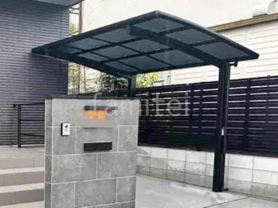 サイクルポート 自転車バイク屋根 LIXIL ネスカR ミニ アール屋根