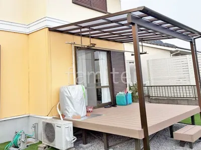 １階テラス屋根 （雨除け） YKKAP ソラリアF 積雪50cm対応 フラット屋根 スタンダード 壁付