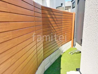 アルミ形材 フェンス YKKAP 木製調 ルシアスH13型 ひし形格子 目隠し 木調・ラティス