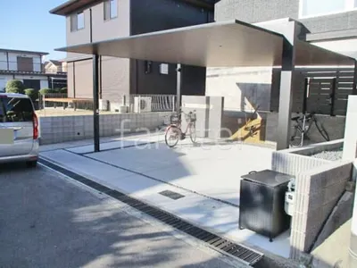 新築シンプル オープン外構