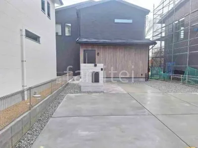 新築シンプル オープン外構