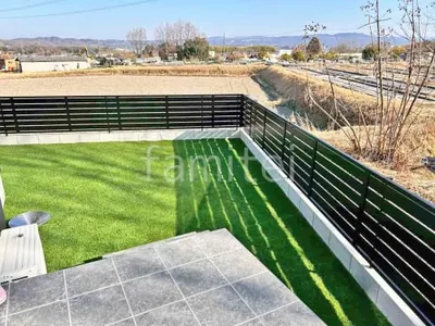 ブロック塀 （化粧ブロック） 太陽エコブロックス 普通CB  アルミ形材 フェンス LIXIL AB YS3型 横スリット3 目隠し