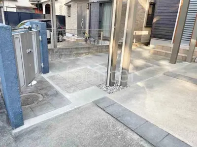 玄関アプローチ 土間コンクリート