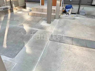 玄関アプローチ 土間コンクリート