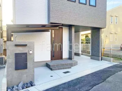 新築シンプル オープン外構