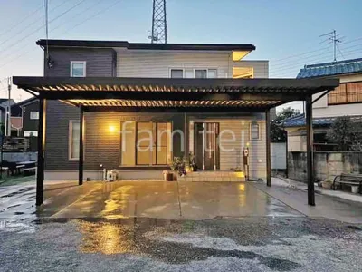 カーポート３台 （横ワイド トリプル） YKKAP 木製調 ジーポートPro 積雪30cm対応 フラット屋根 折板屋根