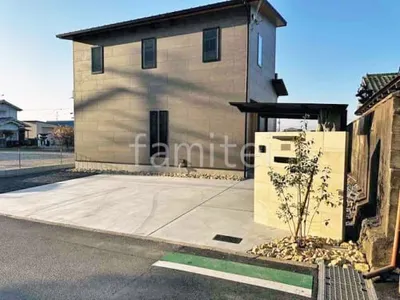 新築シンプル オープン外構