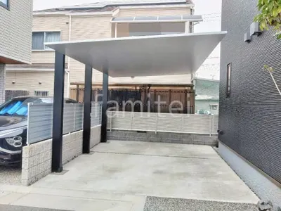 カーポート１台 （単棟） LIXIL カーポートSC フラット屋根 吊り下げ屋根