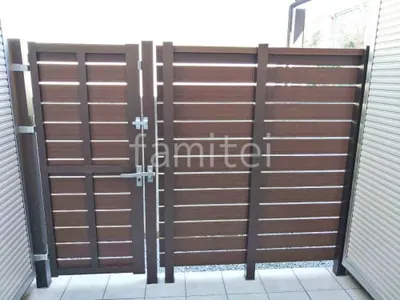 片開き 門扉 F＆F マイティフィット門扉 (外開き) 