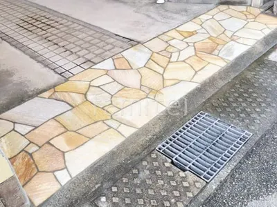 乱形石張り （床石貼り）  乱形石張りのみ カナリアイエロー 石・ストーン調