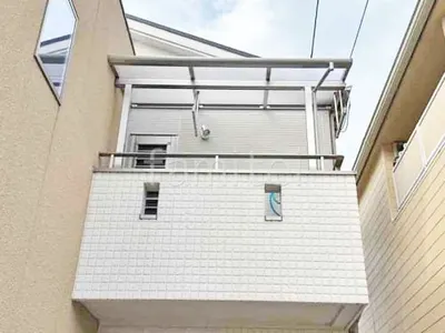 ２階ベランダ屋根  YKKAP ソラリアF フラット屋根 スタンダード 壁付