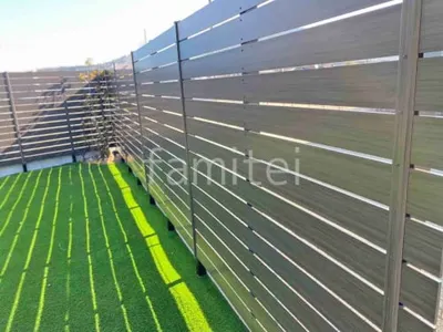 人工木・樹脂 フェンス（木調） F＆F マイティウッド デコll 高尺タイプ 目隠し 木調・ラティス 樹脂