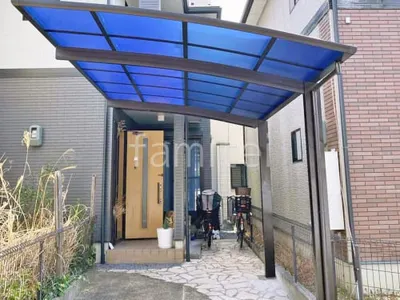 カーポート１台 （単棟） YKKAP アリュース アール屋根