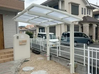サイクルポート 自転車バイク屋根 LIXIL ネスカR ミニ アール屋根