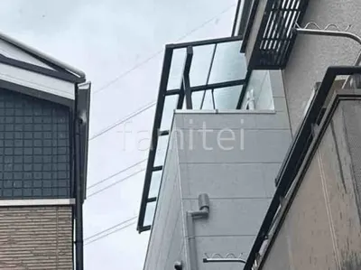 ３階ベランダ屋根  LIXIL スピーネF フラット屋根 スタンダード 壁付