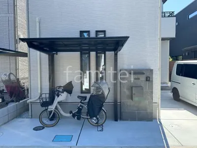サイクルポート 自転車バイク屋根 LIXIL ネスカF ミニ フラット屋根