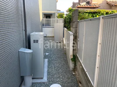 犬走り 防犯砂利敷き バラス砕石 防草シート加工