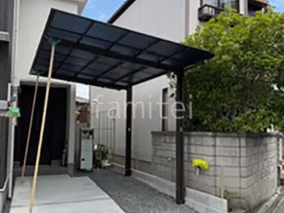 カーポート１台 （単棟） LIXIL ネスカＦ フラット屋根