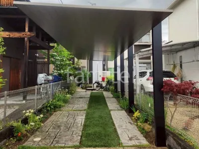 カーポート２台(縦) 連棟 LIXIL カーポートSC フラット屋根 吊り下げ屋根