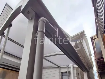 １階テラス屋根 （雨除け） YKKAP ソラリアR アール屋根 スタンダード 壁付