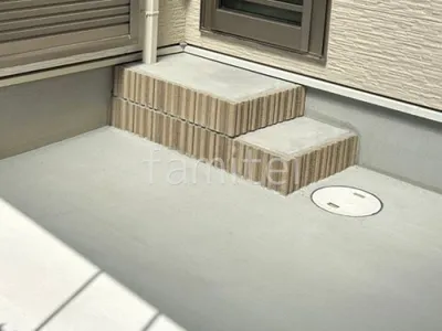化粧ブロック階段 ユニソン アルタ モルタル仕上げ