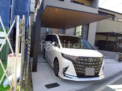 カーポート１台 （単棟） LIXIL 木製調 カーポートSC フラット屋根 吊り下げ屋根
