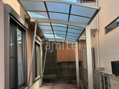 サイクルポート 自転車バイク屋根 YKKAP アリュース アール屋根