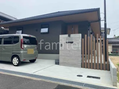 新築シンプル オープン外構