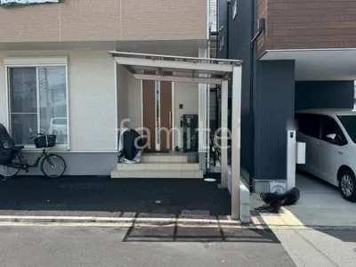 サイクルポート 自転車バイク屋根 LIXIL ネスカF ミニ フラット屋根