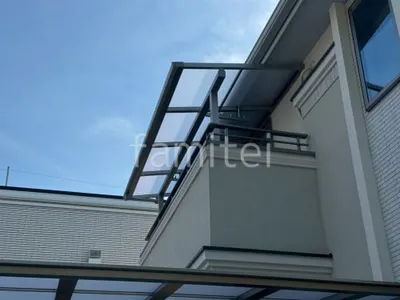 ２階ベランダ屋根  YKKAP ソラリアF フラット屋根 スタンダード 壁付