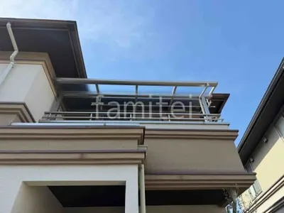 ２階ベランダ屋根  YKKAP ソラリアF フラット屋根 スタンダード 壁付