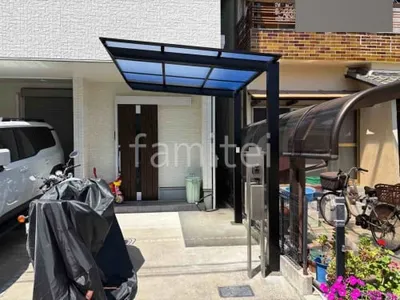 サイクルポート 自転車バイク屋根 LIXIL ネスカF ミニ フラット屋根