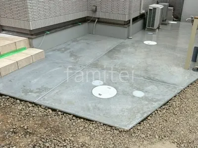 玄関アプローチ床 土間コンクリート