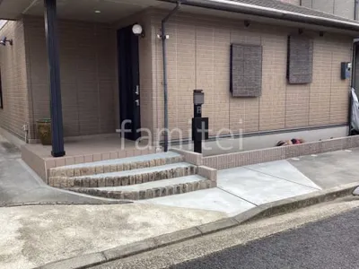 玄関アプローチ床 土間コンクリート