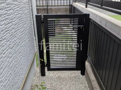 片開き 門扉 LIXIL AB YR2型 細横桟 