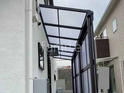 １階テラス屋根 （雨除け） YKKAP ソラリアF フラット屋根 スタンダード 壁付