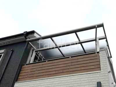 ２階ベランダ屋根  YKKAP ソラリアF フラット屋根 スタンダード 壁付