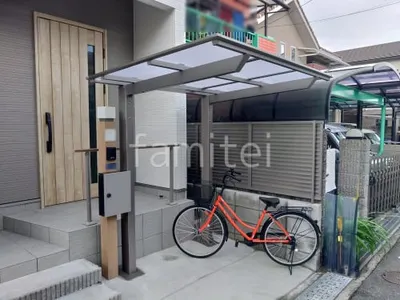 サイクルポート 自転車バイク屋根 LIXIL ネスカF ミニ フラット屋根