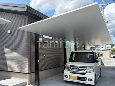 カーポート２台(縦) 連棟 LIXIL カーポートSC フラット屋根 吊り下げ屋根