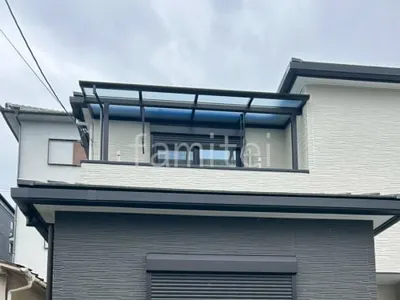 １階テラス屋根 （雨除け） YKKAP ソラリアF フラット屋根 スタンダード 壁付