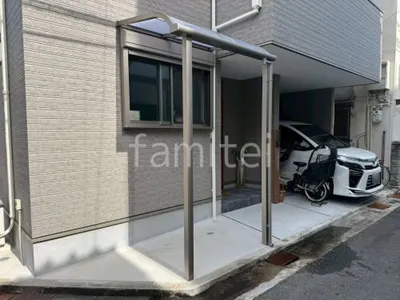 １階テラス屋根 （雨除け） LIXIL スピーネR アール屋根 スタンダード 壁付