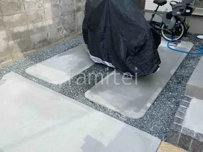 駐車場ガレージ床 土間コンクリート バラス目地