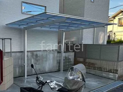 カーポート１台 （単棟） LIXIL ネスカＦ フラット屋根