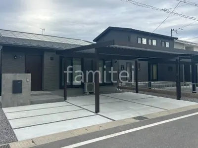 新築シンプル オープン外構