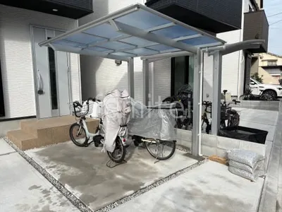 サイクルポート 自転車バイク屋根 LIXIL ネスカF ミニ フラット屋根