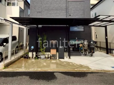サイクルポート 自転車バイク屋根 LIXIL ネスカF ミニ フラット屋根